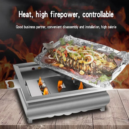 New Fish oven commercial and household thickened stainless steel paper wrapped fish pan