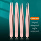 Professional Eyebrow Tweezers Set Silvery and Rose Golden Eyebrow Forceps Beauty Tool Set For Facial Hair Inward Growing