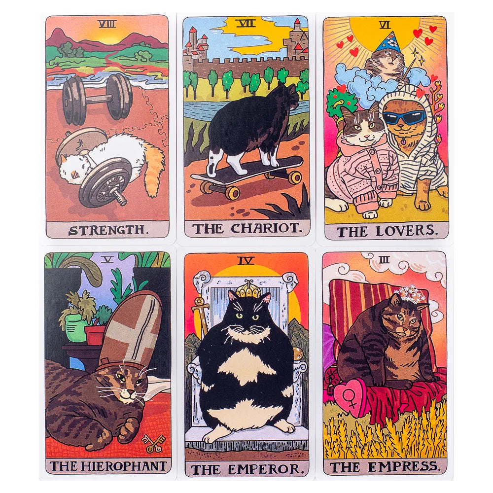 The Original Cat Meme Tarot Deck 22 Major Arcana Cat Meme Tarot Funny Witchy Cat Tarot Deck Cat Kawaii Uwu Funny Pink Cute Tarot