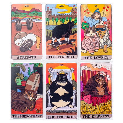 The Original Cat Meme Tarot Deck 22 Major Arcana Cat Meme Tarot Funny Witchy Cat Tarot Deck Cat Kawaii Uwu Funny Pink Cute Tarot