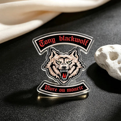 Custom Photo Acrylic Flat Badge Engraved Pattern Brooch Pin Personalized Accessory Unisex Decorative Jewelry Holiday Gift