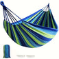 1-2 Person Cotton Rainbow Hanging Bed Capacity Stripe Hammock Swing Portable 260*80cm for Outdoor Indoor with Carry Bag