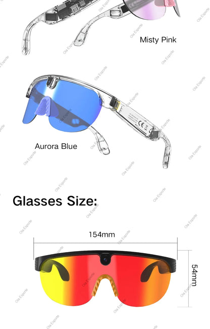 4K Polarized AI Smart Cycling Glasses Men 800W Camera Video Recording Translation Sunglasses BT Call Music Sports Glasses Q01