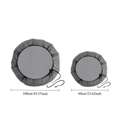 Rainwater Collector Tank Mesh Cover Drawstring Screen Net for Rain Barrel Water Bucket Garden Outdoor Cleaning Tool Use Reusable