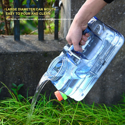5/5.5/7.5/10L Capacity Pure Water Buckets Container With Faucet Driving Water Tank Emergency Water Storage Container For Outdoor