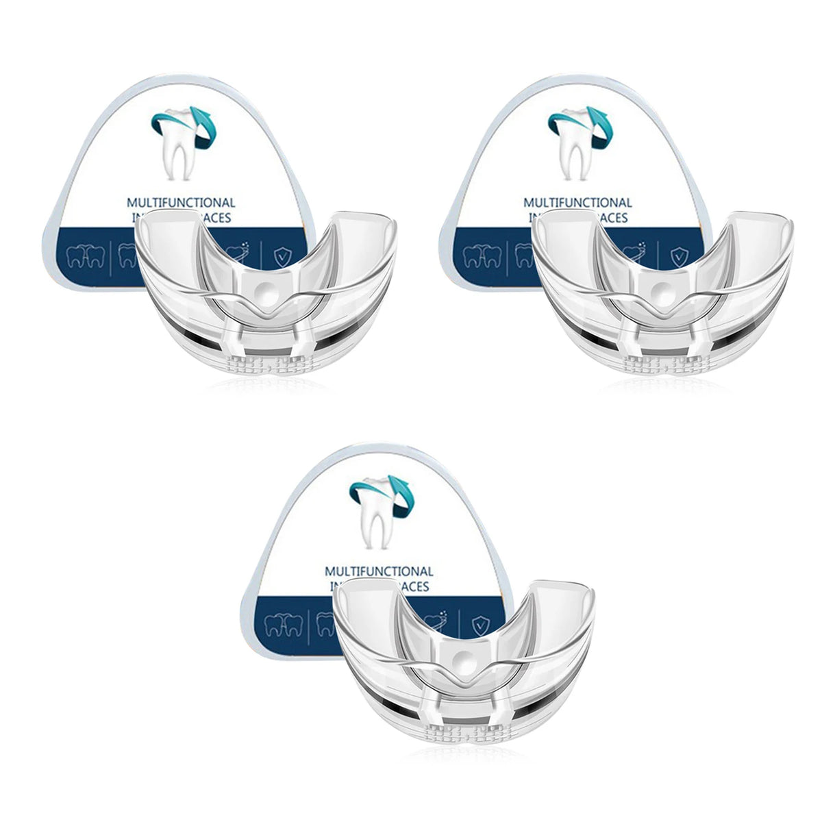 3 Stages Dental Orthodontic Braces Teeth Retainer Bruxism Mouth Guard Teeth Straightener Stop Sleeping Anti-Snoring Device