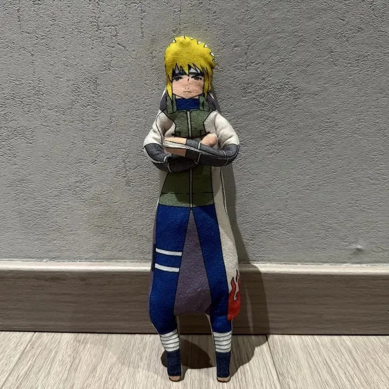 28cm NARUTO Plush Toy Kakashi Anime Cosplay Keychain Cotton Doll Slender Twistable Shape Room Abstract Model Decoration Gift Toy