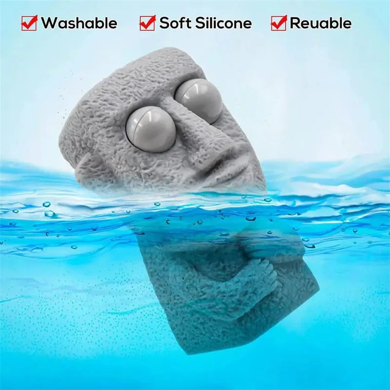 Stone Man Releases Stress Toy Eye Popping Slow Rebound Soft Squeeze Sensory Fidget Toy for Kids Funny Stuff Adult Teen Gifts