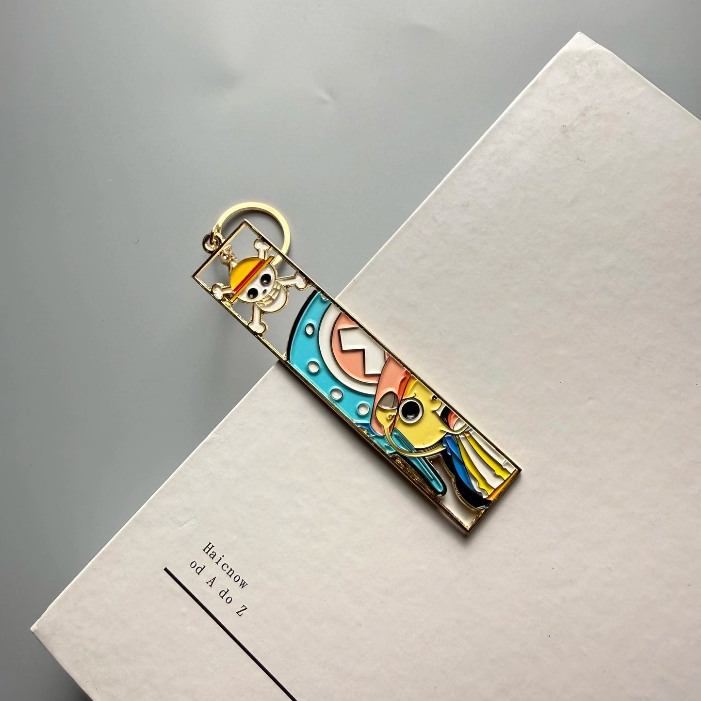 Anime Metal Hollow Out Keychains Bookmark Cute Jet Manga Fashion Bag Key Tag Jewelry Accessory Key Ring Holder Gift Anime