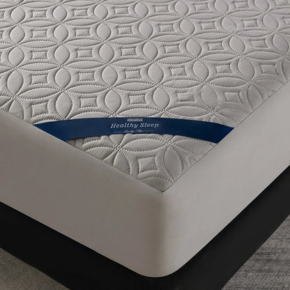 Ultrasonic Quilted Waterproof Antibacterial Mattress Protector Breathable Ultra Soft Noise Free 30CM Deep Pocket Fitted Sheet