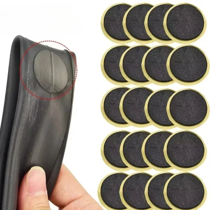 30 20 10PCS Bicycle Glue Free Tire Patches Tool Quick Repairing Tyre Protection Patch Adhesive Quick Drying Bike Accessories