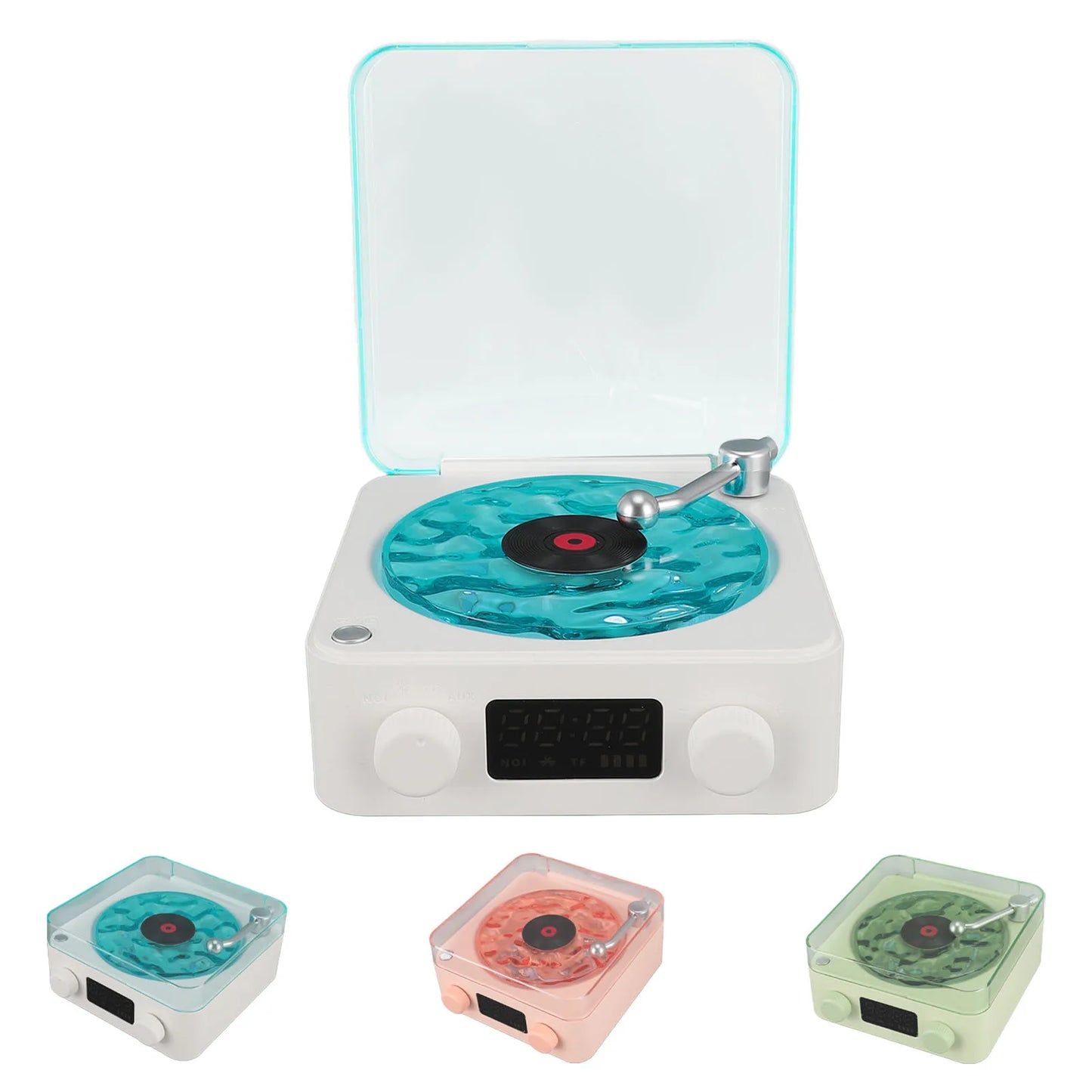 Record Player  Speaker Stereo Sound Multifunction Support Memory Card Portable Bluetooth Speaker for Living Room