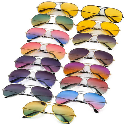 New Double Bridge Sunglasse for Woman Men Alloy Frame 2026 Gradient Lens Sun Glasses Female Oculos Male Outdoor Fashion Eyewear
