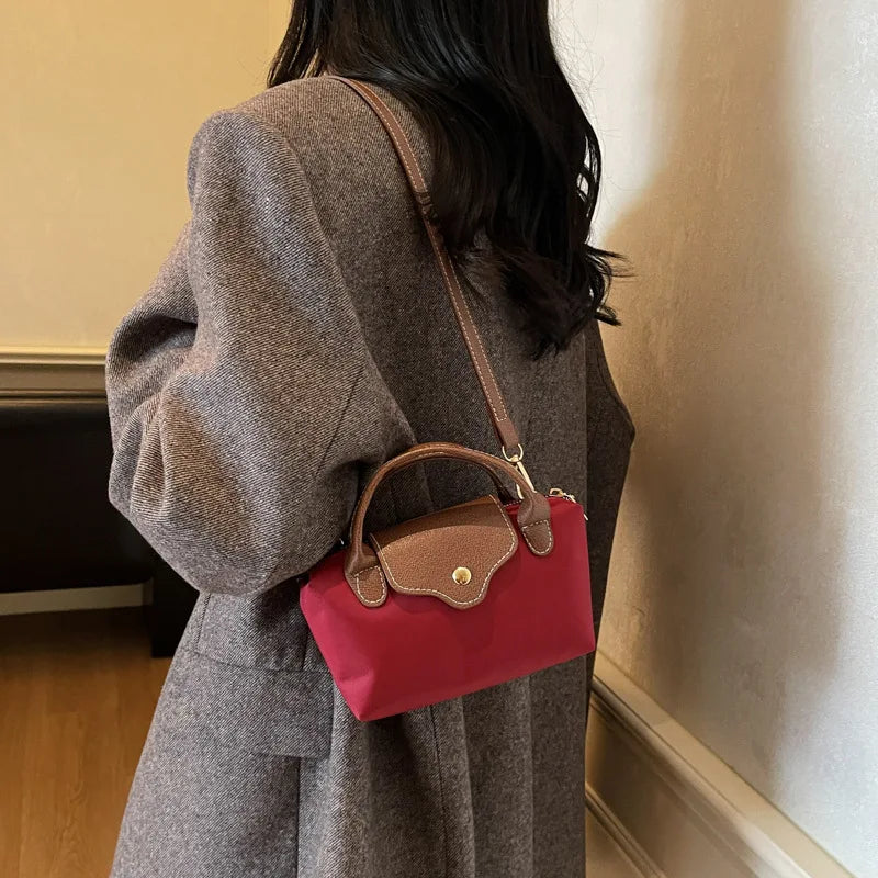 Retro Casual Fashion Ladies Shoulder Bag Stylish Trendy Crossbody Bag Quality Small Square Bag Urban Minimalist Style Polyest...