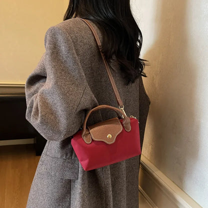 Retro Casual Fashion Ladies Shoulder Bag Stylish Trendy Crossbody Bag Quality Small Square Bag Urban Minimalist Style Polyest...