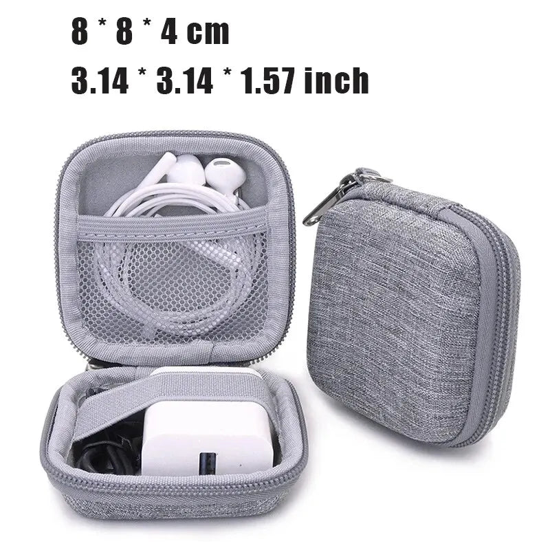 Portable Earphone Storage Bag Data Cable Organizer Bag Multifunctional Digital Gadgets Case For Charger U Disk Protective 2030