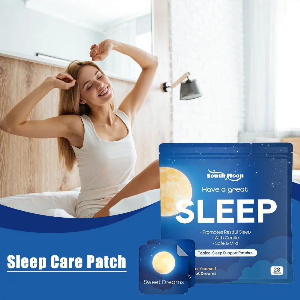 Gentle Safe Sleep Support Acupoint Patches Deep Relaxing Anti‑Insomnia Stickers Stress Fatigue Reliever Portable Sleep Aid Patch