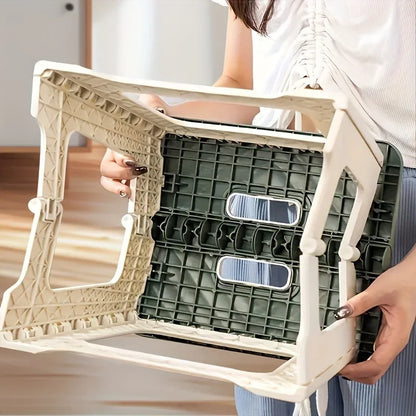 Simple Office Stool, Fashionable, Beautiful, Sturdy and Durable, Folding Stool for Home Use, Easy to Store, Office Folding Stool