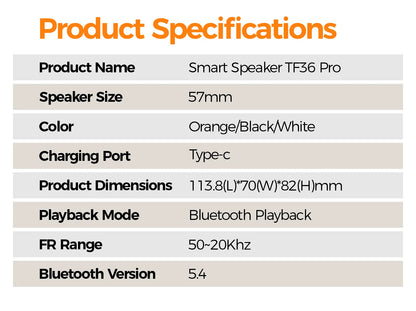 AI Bluetooth Speaker 5.4 AI voice assistant HD Touch Screen Display Electronic Album Alarm Clock Hands-free Calling