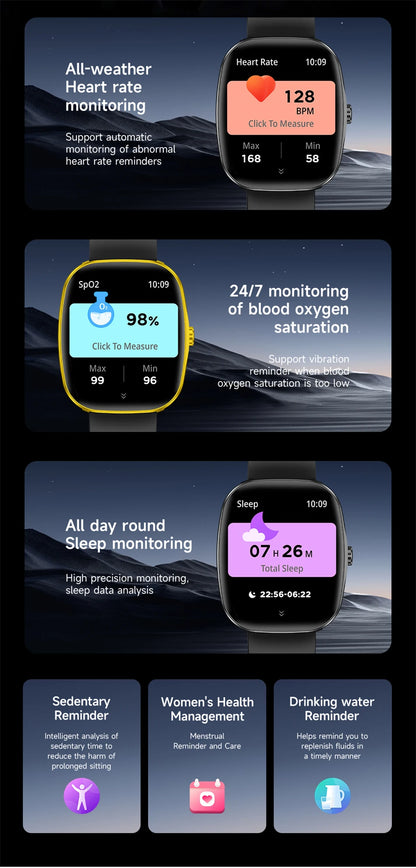 LIGE Originalny Smartwatch Mężczyźni Kobiety Połączenia Bluetooth Zegarek Pulsometr Wodoodporny Smartwatch Zdrowie Dla Androida IOS