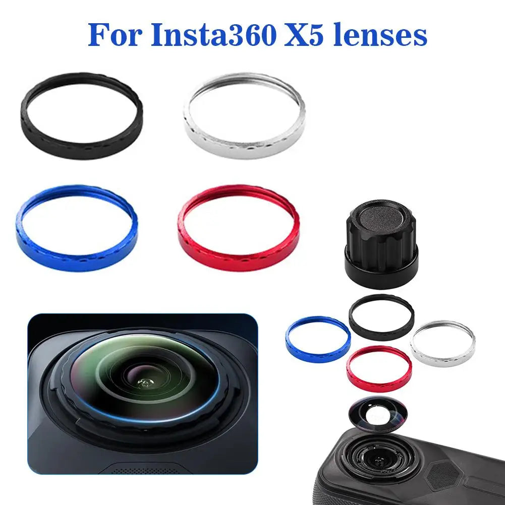 1/2pcs Camera Lens Glass For Insta360 X5 Detachable Lens Kit Replacement Parts For Insta360 X5 Accessories M3x9