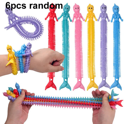 Cute Caterpillar Unicorn Animals Squishy Kids Sensory Fidget Decompression Toys for Children Adults Autism Stress Relief Gifts