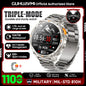 2026 New T-REX3 1100mAh Battery SmartWatch 10ATM Waterproof Compass Altitude HD Bluetooth call Sports Flashlight Smart Watch Men