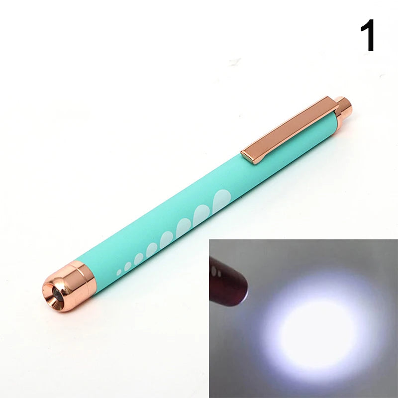 ★★★LED Medical Penlight Flashlight With Pupil Gauge Pocket Clip Pen Light For Doctor Nurse Diagnosis