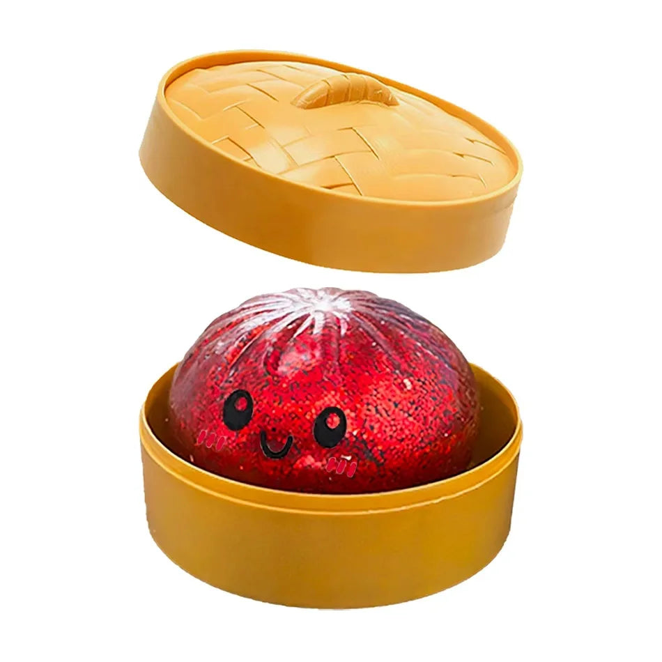 Glitter dumpling squishies Glitter Dumpling Squishy with Box Dumplings Sensory Dumpling Pressure Toy for Stress Relief