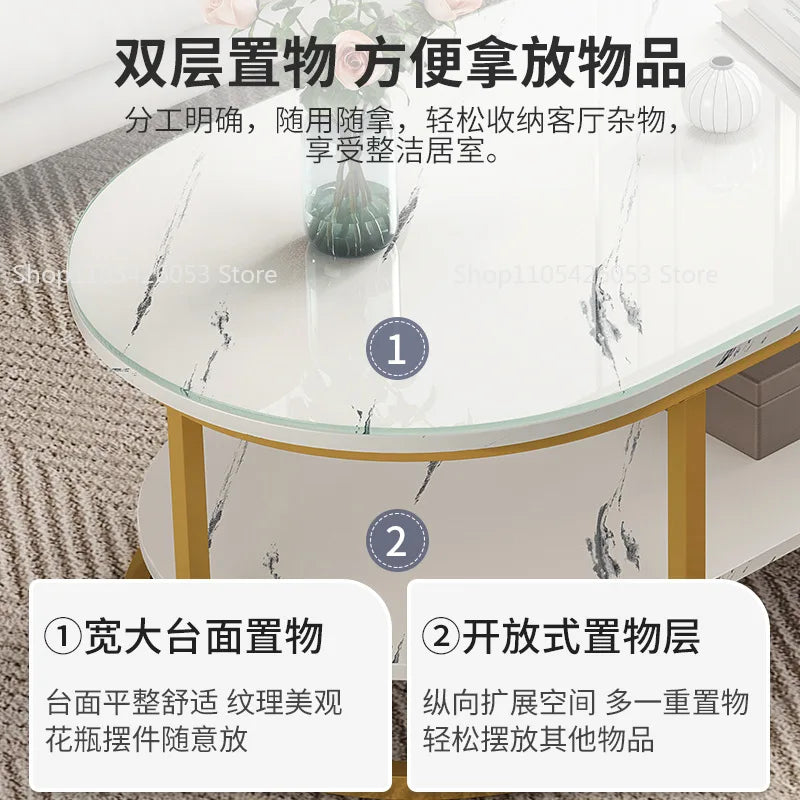 Coffee table living room, home sofa side table, light luxury, simple modern tea table, small coffee table, apartment type glass