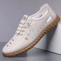 Men's Summer Hollow Slip-on Loafers, Comfortable & Breathable, Anti-slip Hole Shoes for Driving-WC2516