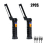 USB Rechargeable COB LED Flashlight Work Light Magnetic Torch Portable Hanging Lamp with Built-in Battery Camping Torch