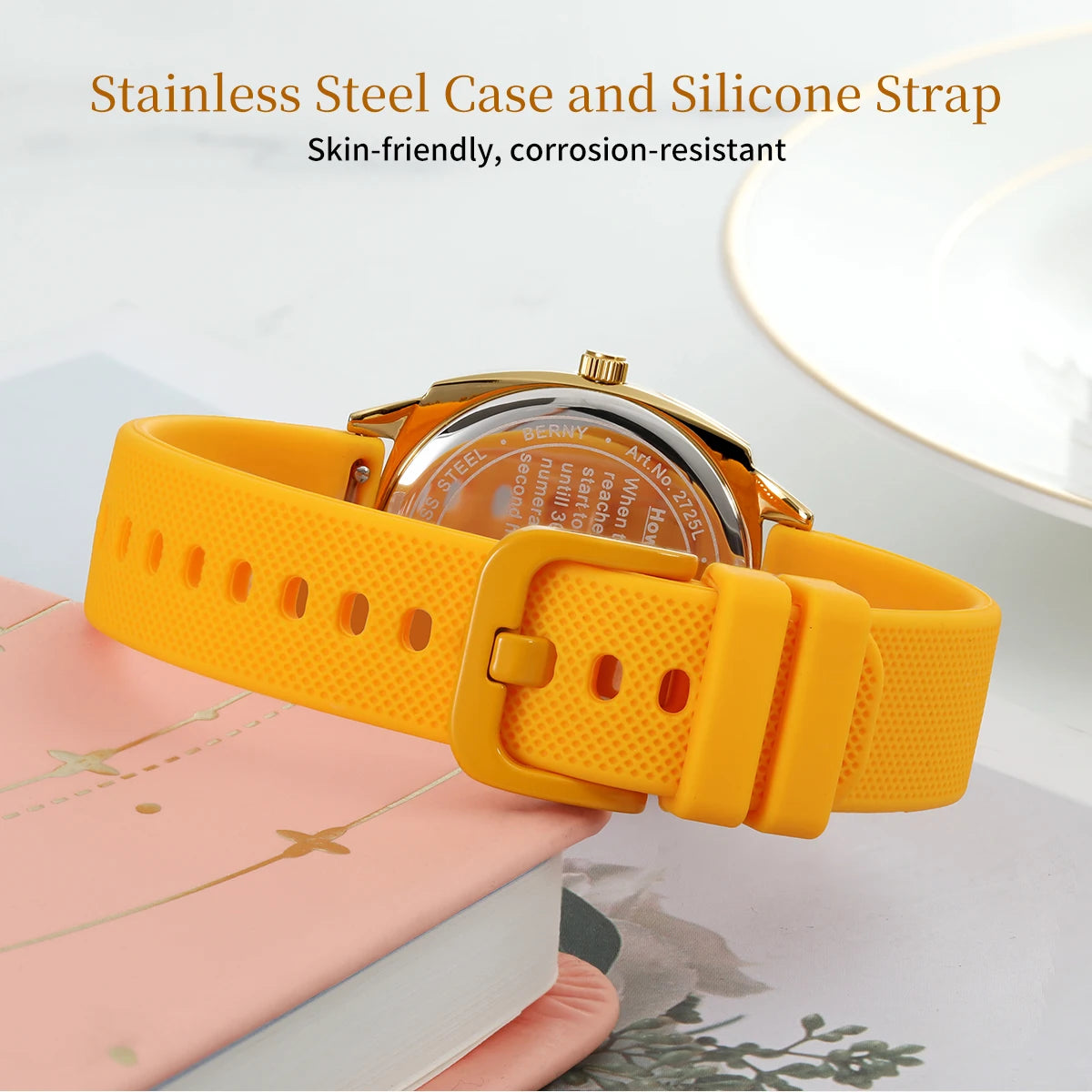 BERNY Women's Watches Nurse Watch Casual Simple Ladies Gold Quartz Watches Luminous Easy Read Waterproof Sport Women Wristwatch