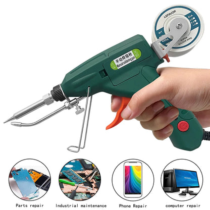 Electric Soldering Iron Gun Hand-held Internal Heating Soldering Iron Automatically Send Tin Gun Soldering Welding Repair Tool