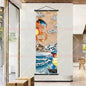 Pokémon Retro HD Scroll Painting Poster Squirtle Eevee Charmander Bulbasaur Gyarados Charizard Fan Collection Children's Gift