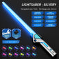 Children Colorful Glowing Sword Toys Telescopic Music Laser Sword 2-in-1 Rotating Decompression Toy Light Sword Kids Adult Toys