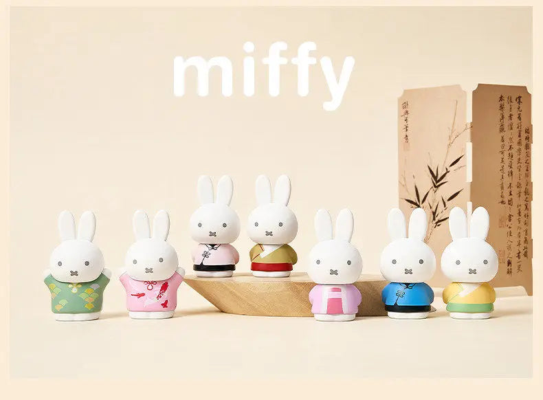 Genuine Blind Box Kawaii Miffy Cartoon Cute Doll Desktop Decoration Figure Birthday Gift Gift Toy for Girl