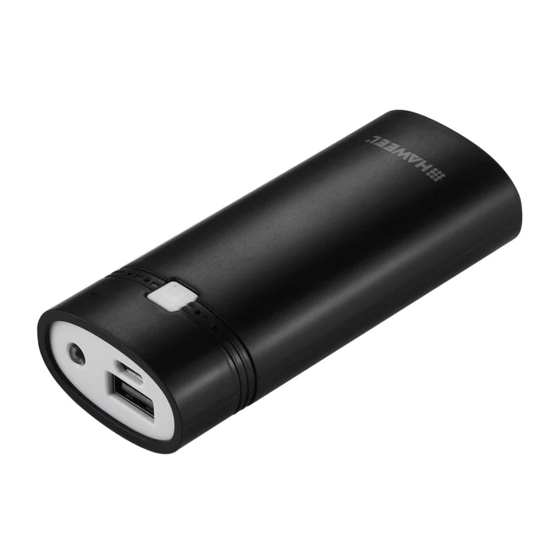 HAWEEL Phone Power Bank Box DIY 2x 18650 Battery 5600mAh Power Bank Shell Box with USB Output & Indicator, , Battery Not Include