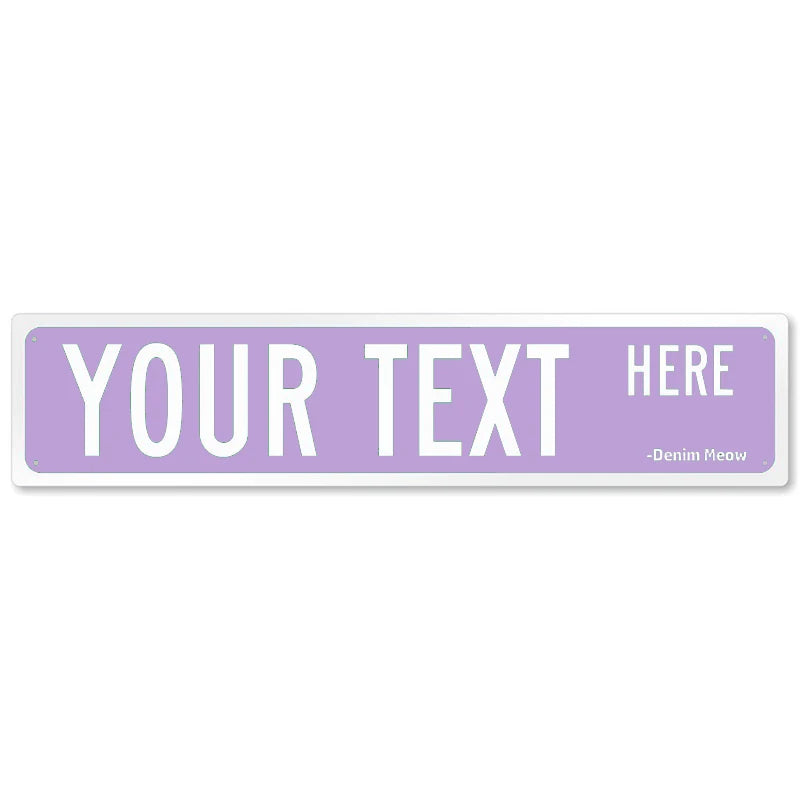 Custom Street Sign, Personalized Metal Sign For Office Workplace Home Yard Road, Custom Your Text Signs for Outdoor 16x4 Inches
