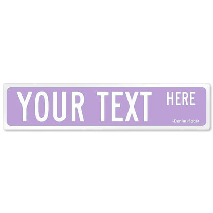 Custom Street Sign, Personalized Metal Sign For Office Workplace Home Yard Road, Custom Your Text Signs for Outdoor 16x4 Inches