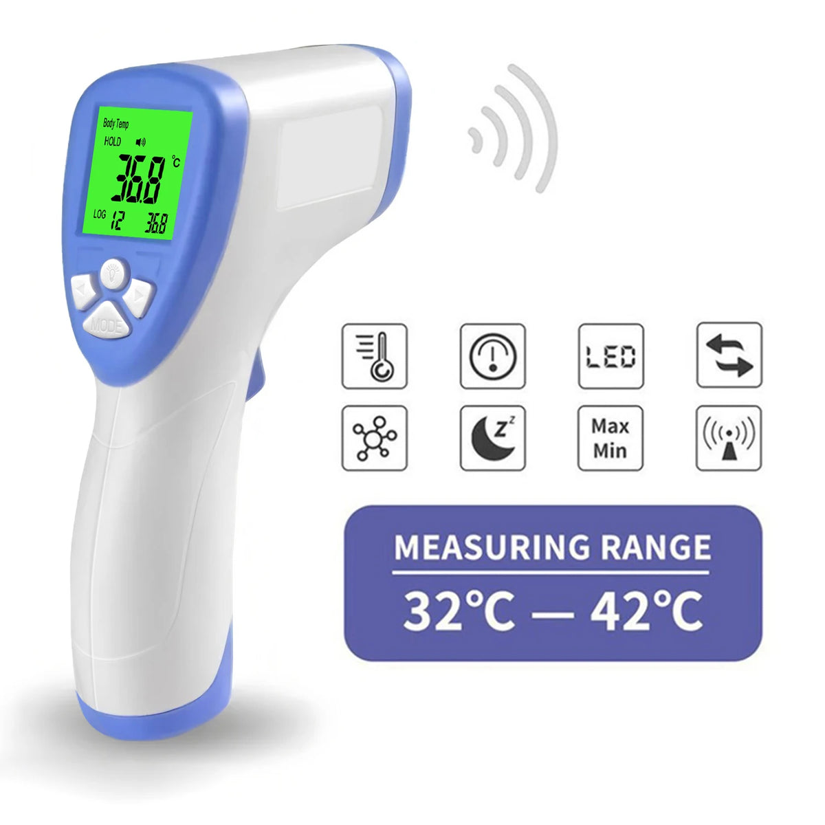 Baby Forehead Thermometer Handheld Digital Infrared Fever Temperature Non-contact Body Thermometer Measure Tool Health Care