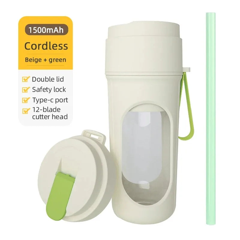 Outdoor Small Portable Electric Juicer Rechargeable Multifunctional Household Camping Hybrid Juicer Electric Juicer Cup