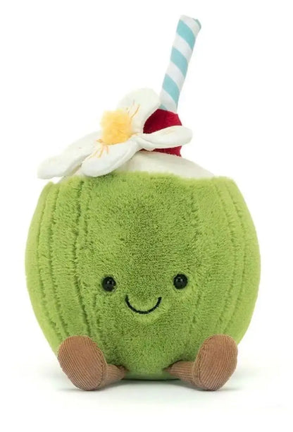 *JC Kawaii Coral Coconut Lemon Plush Toys Doll Coconut Soft Decor Guitar Plush Soothing Bedroom Companion Decor Exquisite Gifts
