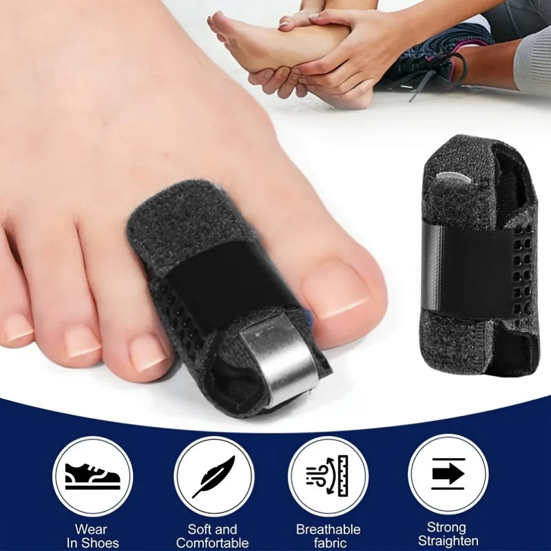 1pcs Toe Straightener Hammer Daily and Night Use Toe Corrector Toe Brace Splint Hammertoe Splint Wrap Covers Broken Foot Care