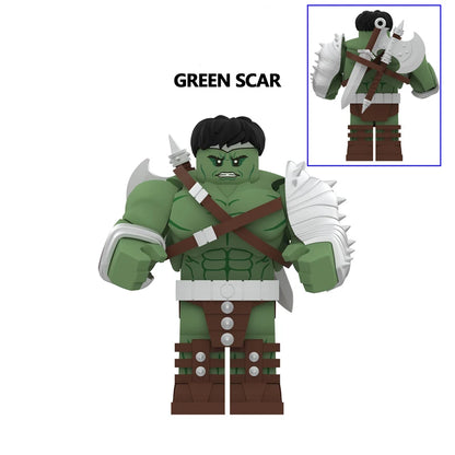 7.5CM Big Size Movable Figure Hulk Lizard Rhino Thing Colossus Hulkbusters Infinity War Model Building Blocks Toys Action Bricks