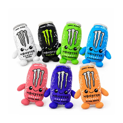 HOT- Monster Plush White Energy Drink Plush Toy Simulation Can Stuffed Doll Cute Soft Figure Decor Gift Friend Home Ornament