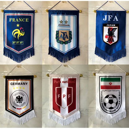 aerxemrbrae   Square Football Team Flag basketball teams activity flags Custom Logo Customized Exchange Pennant Hanging banner
