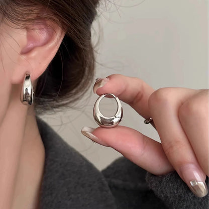 3 Piece Fashion Stainless Steel Round Star Drop Earrings Set for Women 18K Gold Plated Dangle Earring Punk Unisex Rock Jewelry