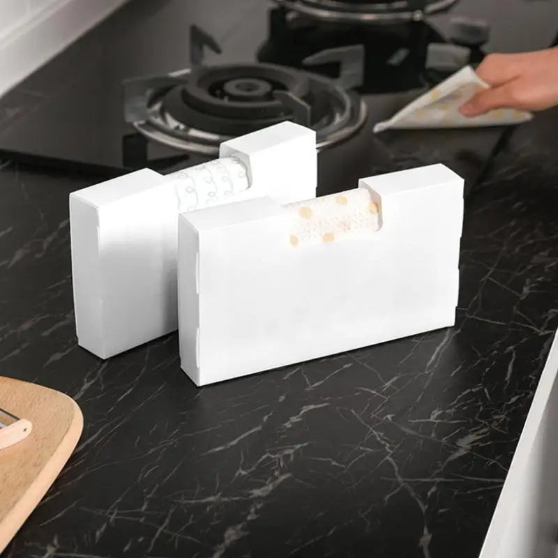 Kitchen Trash Bag Holder Large Capacity Plastic Bag Dispenser for Gloves and Garbage Bags Home Storage Container