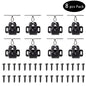 Furniture Door Stoppers Antique Copper Color Cupboard Cabinet Door Roller Latch Twin Double Catches with Striker and Free Screws